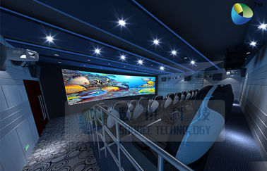 HD 5D sinema salonu ile hareket sandalyeler için kar kabarcık / aydınlatma / sis etkileri