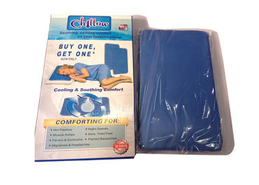 Sıcak yaz Soft Mavi Naylon + Sünger cillow soğuk jel yastık