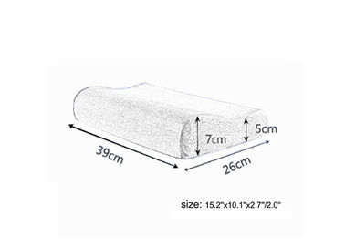 Boyun ağrısı için Ergonomik Çocuk Hafızalı Köpük Boyun Yastığı, Mavi