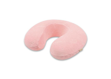 Çocuk Pembe Lüks Kadife Küçük Bellek Köpüğü Yastık Seyahat Boyutu