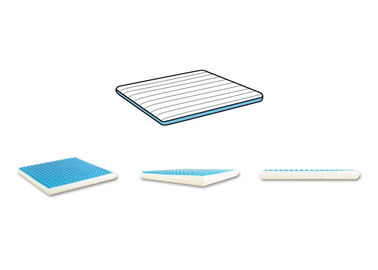 Polyester Kapak Soğutma Jeli Koltuk Minder / Bellek Köpüğü Oto Koltuğu Yastığı